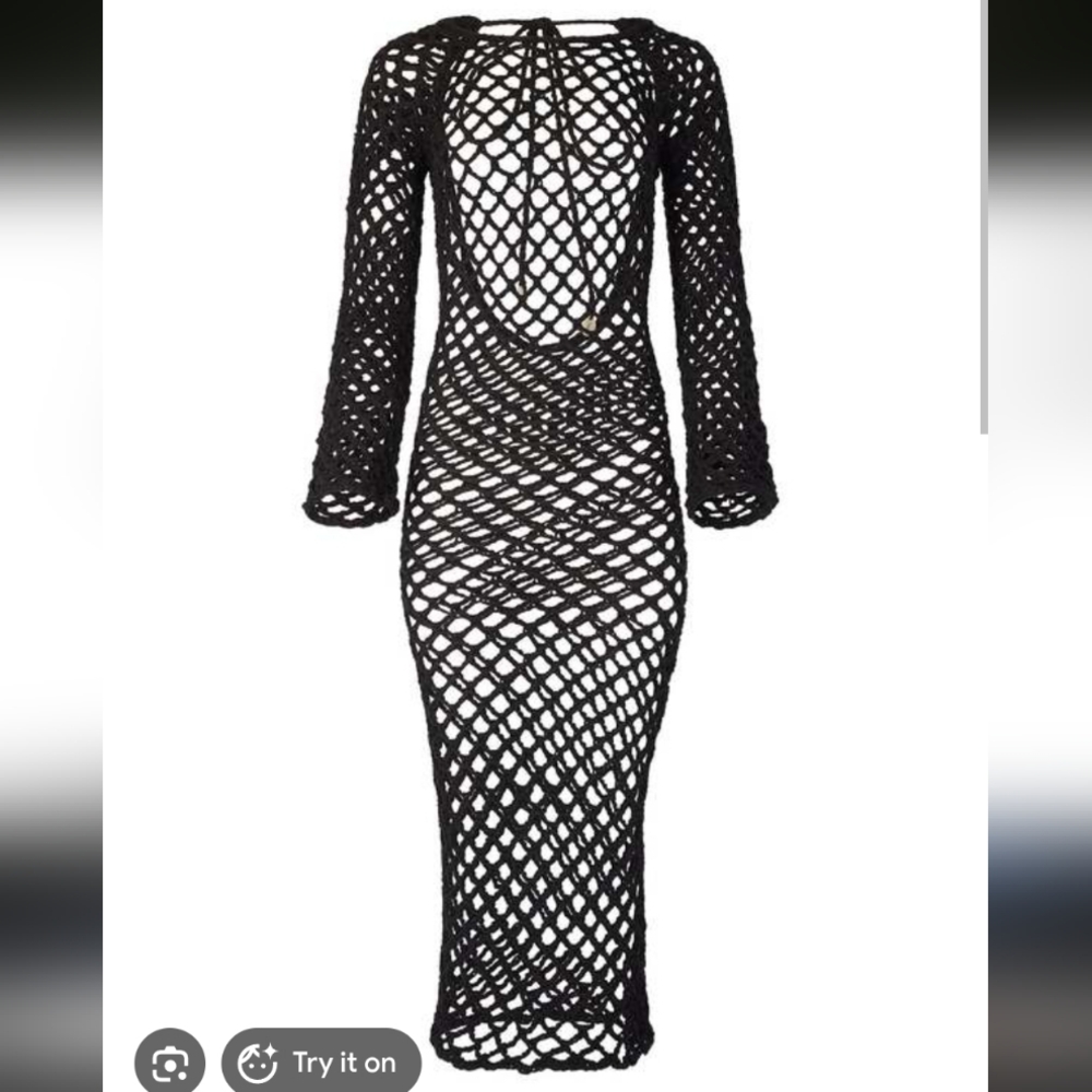Nia Thomas Crochet High Priestess Dress